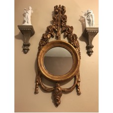 John Richard Collection Luxury Gold Gild Carved Frame Mirror (576)   322928996669